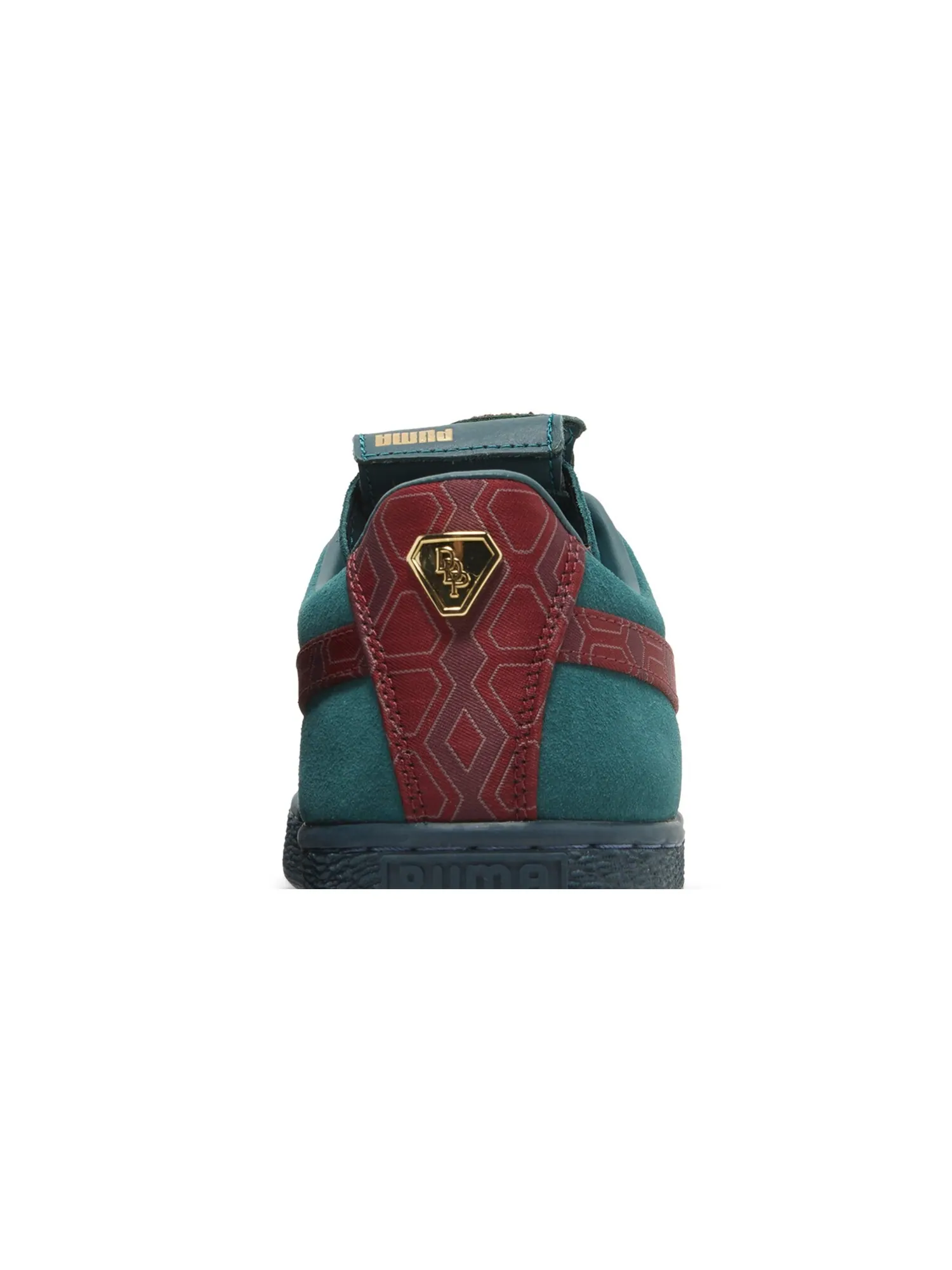 Кроссовки Dapper Dan x Suede Puma — изображение 7 из 8, зеленый/красный