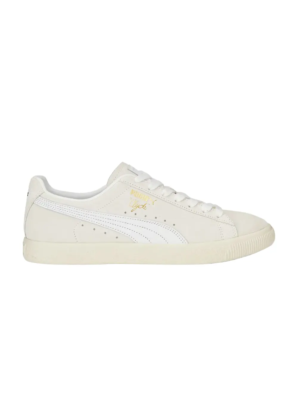 Кроссовки Clyde Premium Puma — изображение 1 из 1, слоновая кость/белый