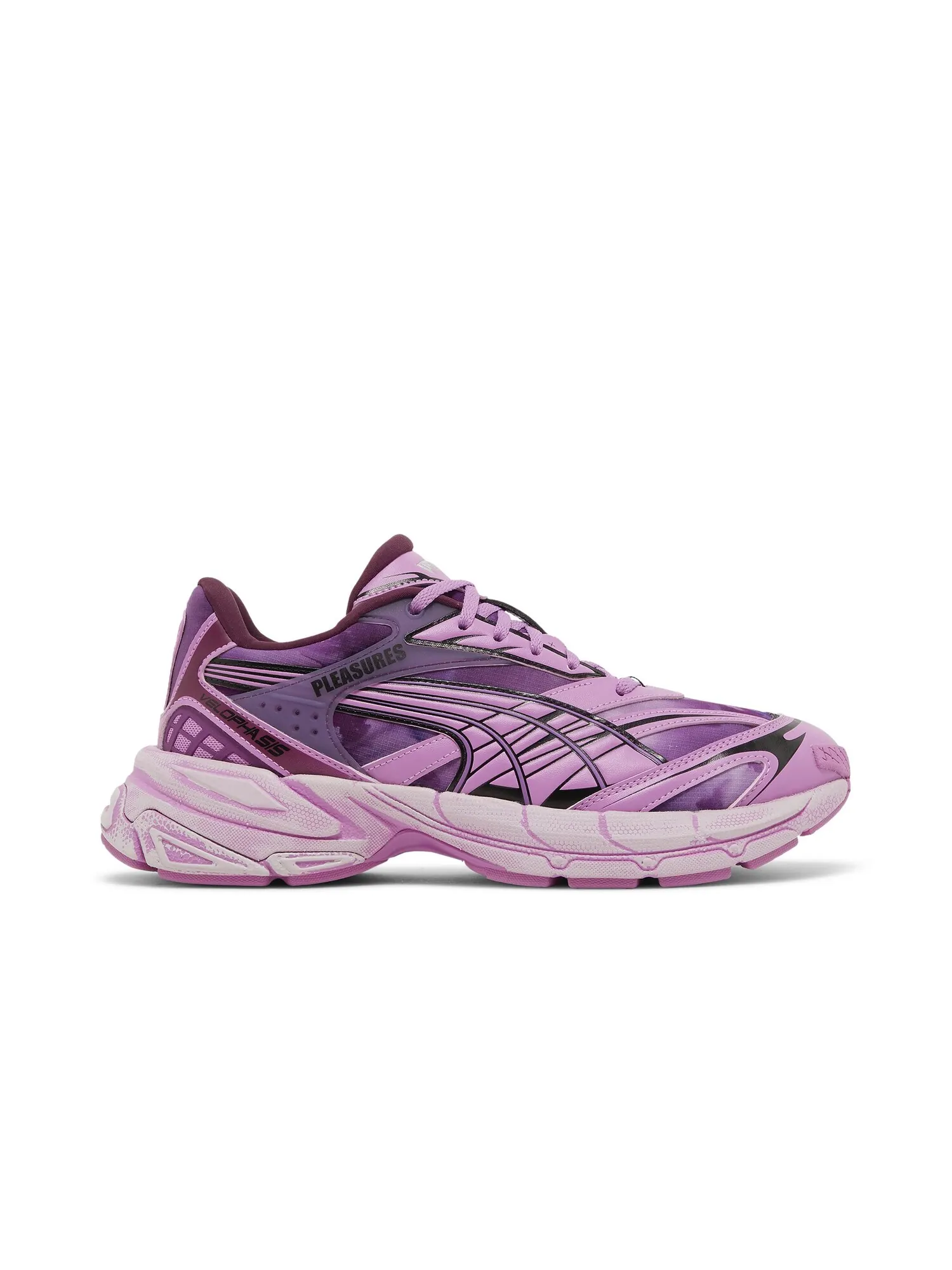 Кроссовки Puma Velophasis x Pleasures — изображение 1 из 8, винный