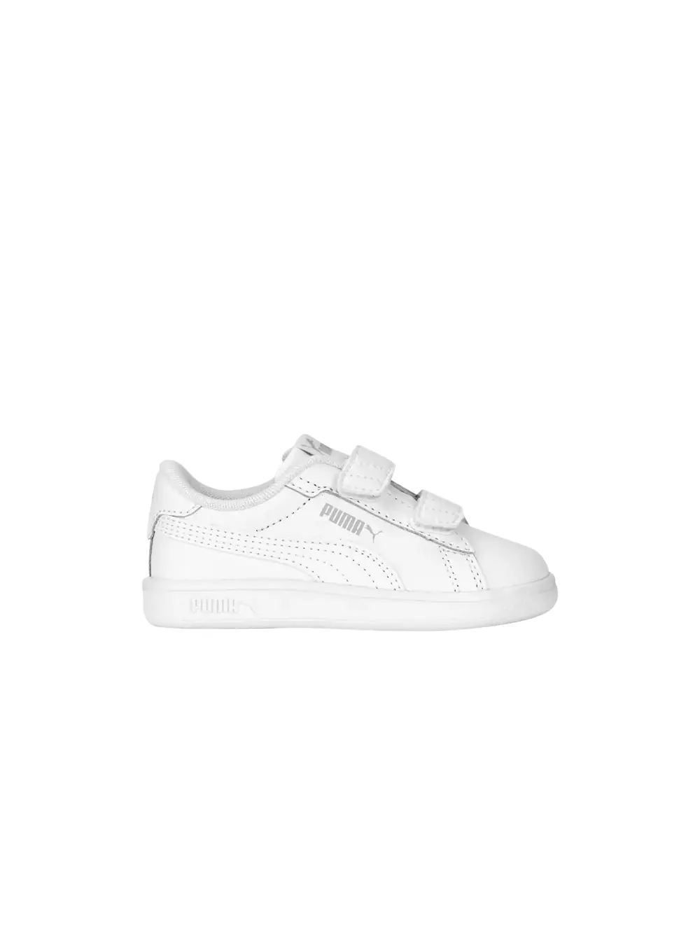 Кроссовки Smash 3.0 Leather Velcro Toddler Puma — изображение 1 из 1, белый/светлый серый