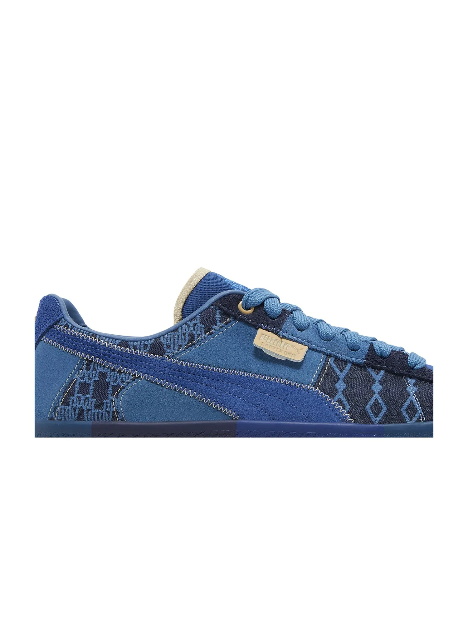 Кроссовки Dapper Dan x Clyde Vintage Puma — изображение 2 из 8, синий/синий/синий
