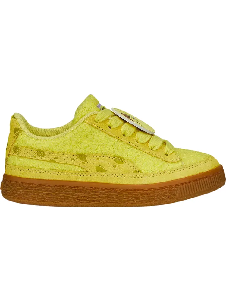 Кроссовки Puma SpongeBob SquarePants x Suede Little Kid SpongeBob — изображение 1 из 1, желтый