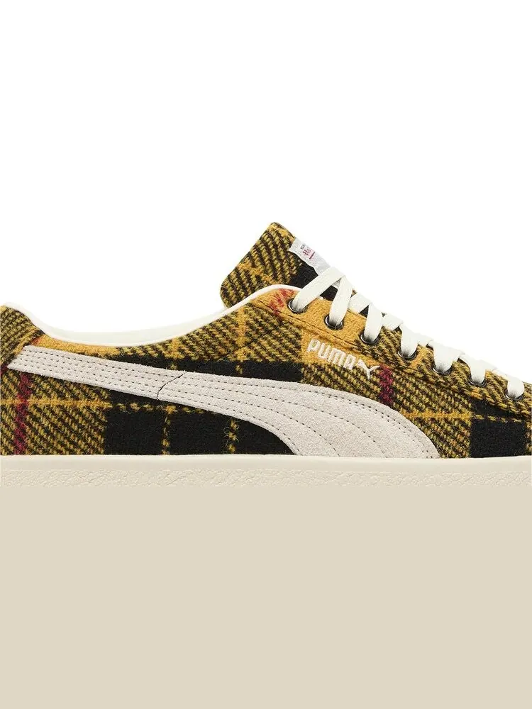 Кроссовки Harris Tweed x Suede Vintage 'Tartan - Yellow' — изображение 2 из 4, желтый