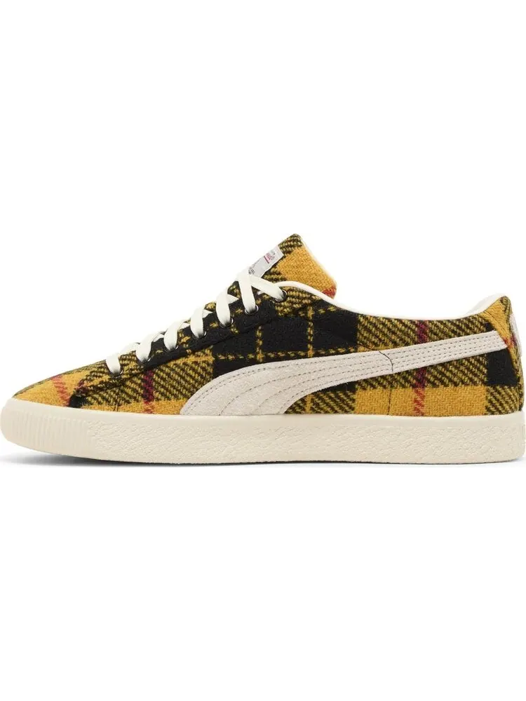 Кроссовки Harris Tweed x Suede Vintage 'Tartan - Yellow' — изображение 3 из 4, желтый