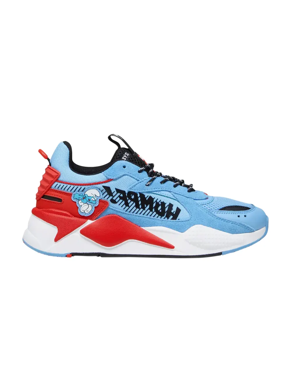 Кроссовки The Smurfs x RS-X Puma — изображение 1 из 1, светлый синий/красный
