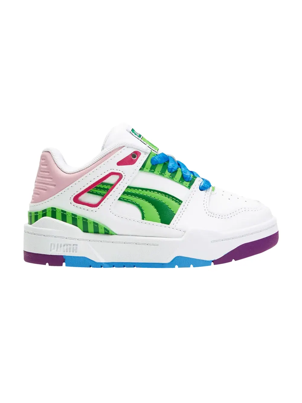Кроссовки Cocomelon x Slipstream Little Kid Puma — изображение 1 из 1, белый/зеленый