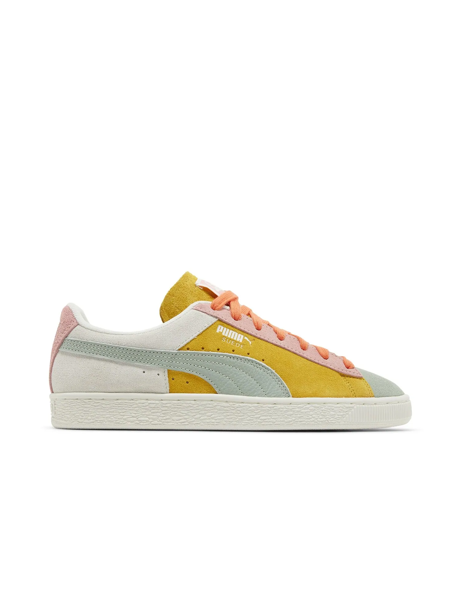 Кроссовки Suede Puma — изображение 1 из 8, белый/желтый