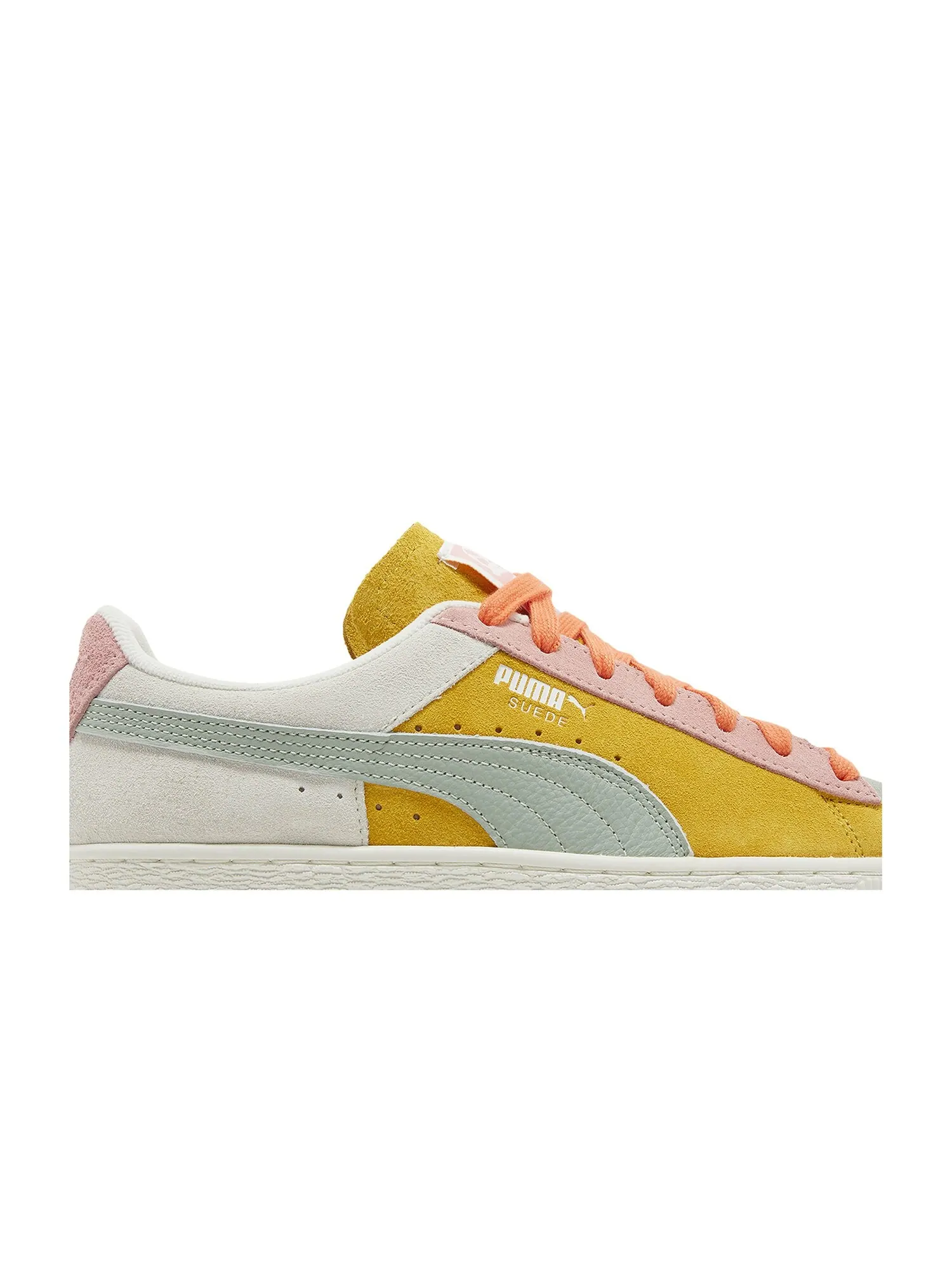 Кроссовки Suede Puma — изображение 2 из 8, белый/желтый