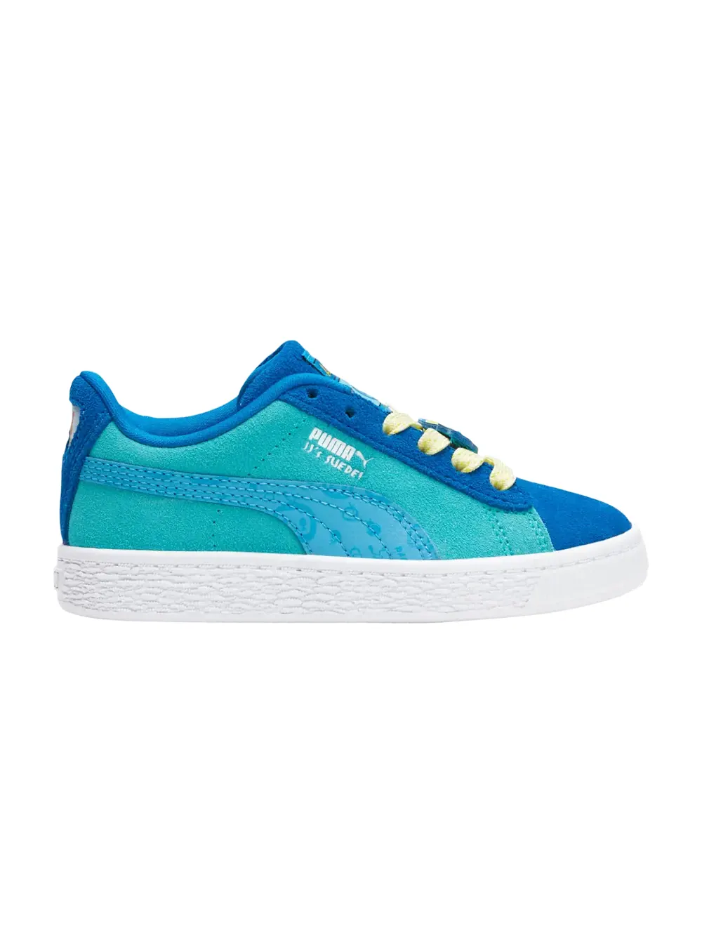 Кроссовки Cocomelon x Suede AC Little Kid Puma — изображение 1 из 1, синий