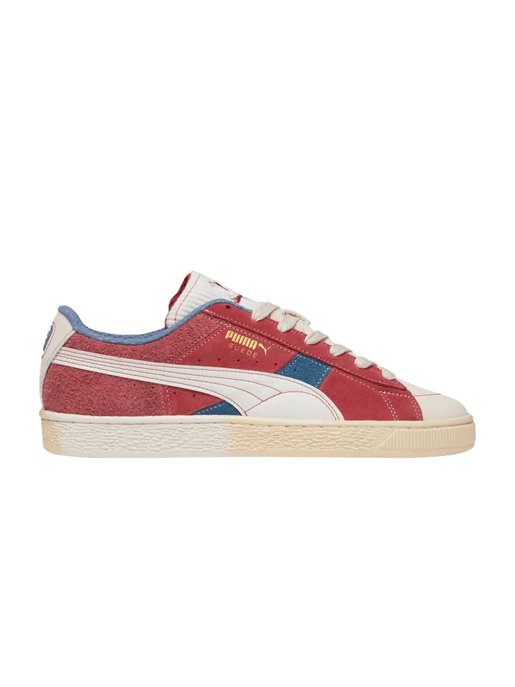 Кроссовки Puma Suede 'Quilted Nation' — изображение 1 из 1, белый/красный