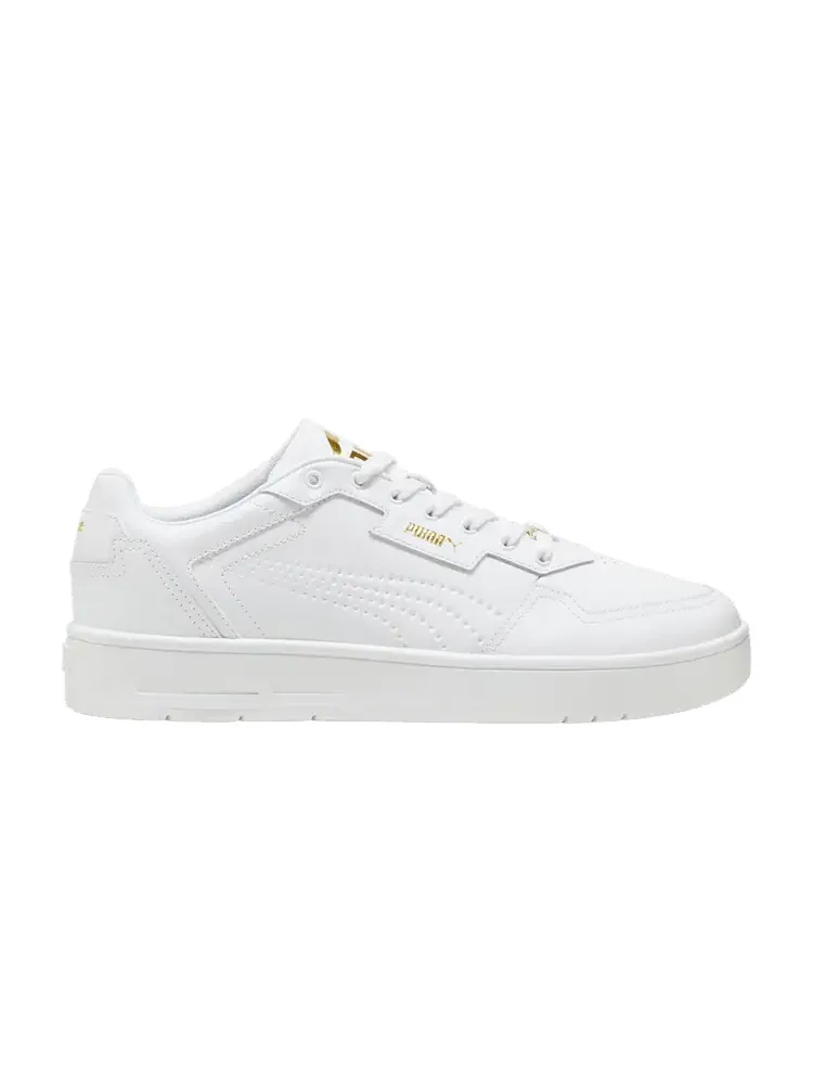 Кроссовки Puma Court Classic Lux 'White Gold' — изображение 1 из 1, белый/золотистый