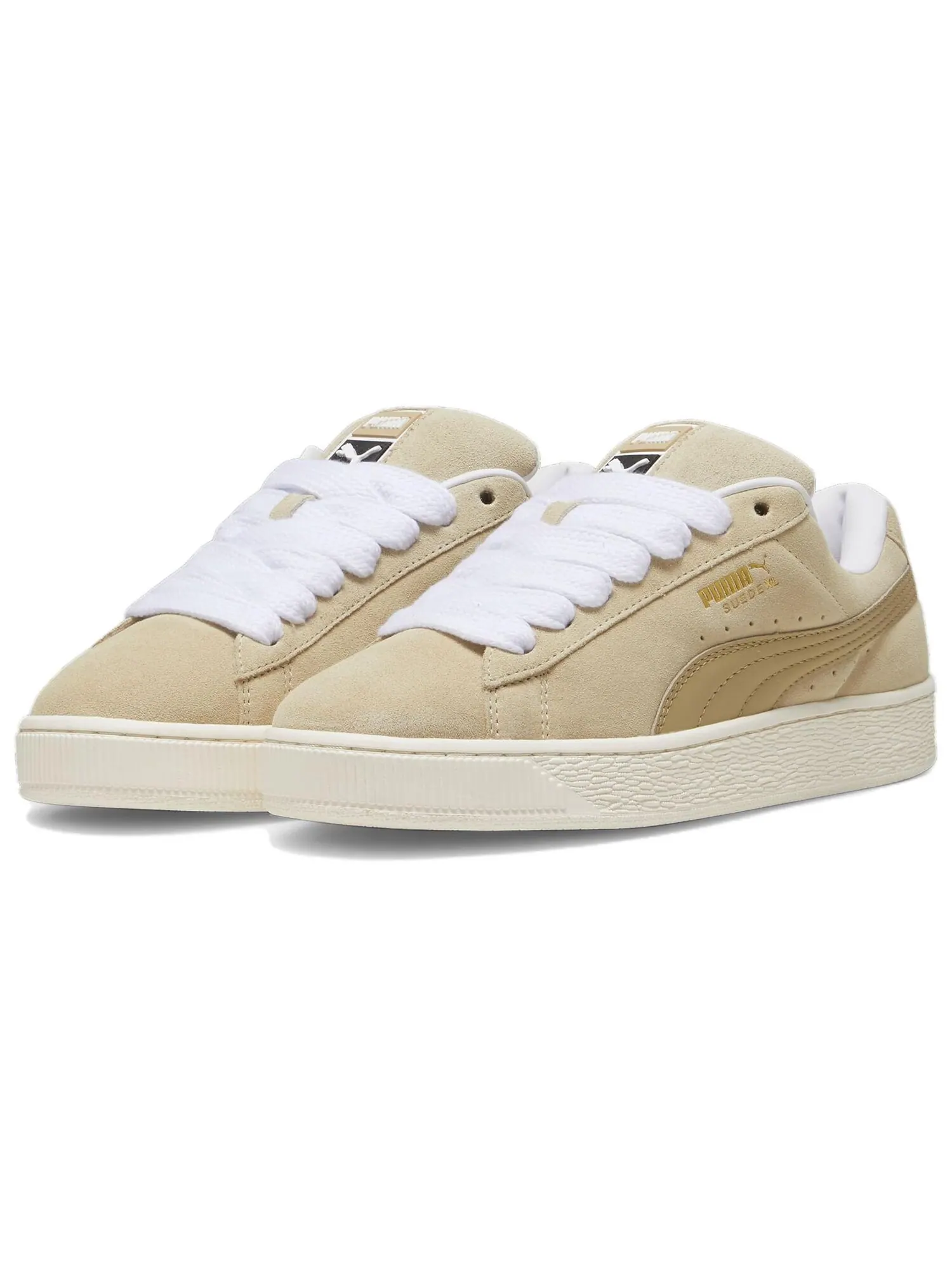 Кеды PUMA Suede XL Series Skateboard Unisex Low-Top — изображение 3 из 4, бежевый/коричневый