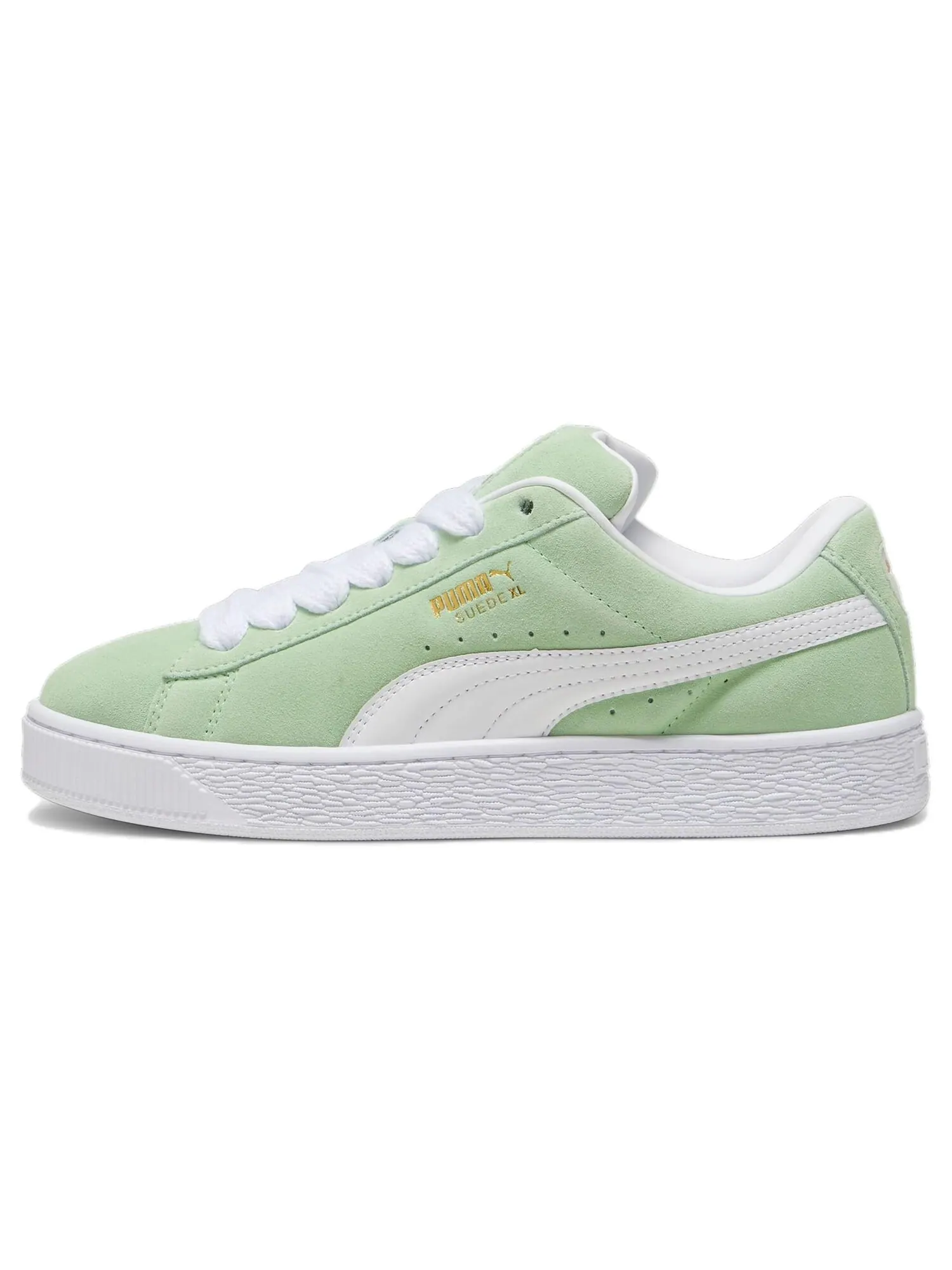 Кеды PUMA Suede XL Series Skateboard Unisex Low-Top — изображение 1 из 5, светло-зеленый/белый