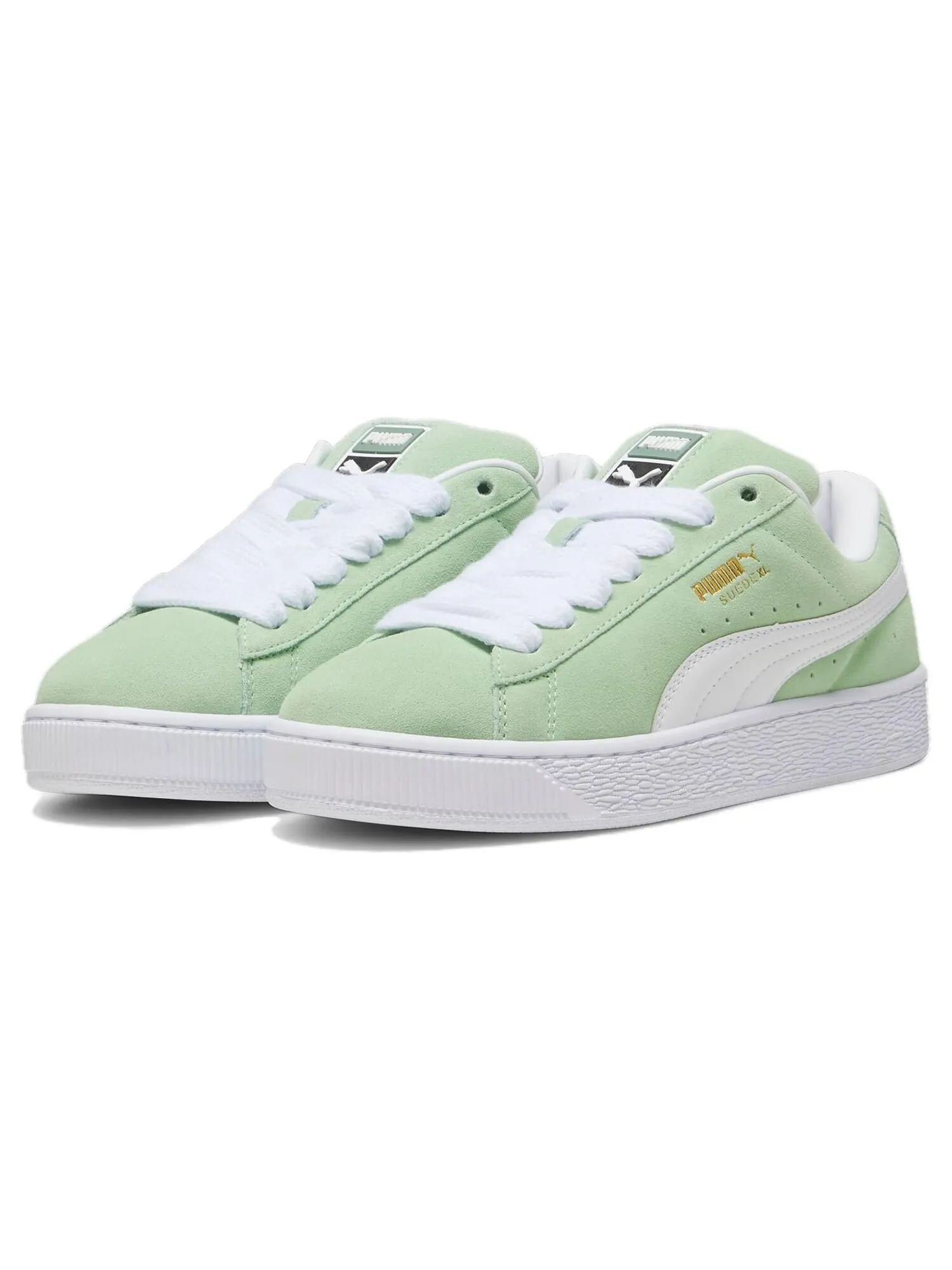 Кеды PUMA Suede XL Series Skateboard Unisex Low-Top — изображение 3 из 5, светло-зеленый/белый