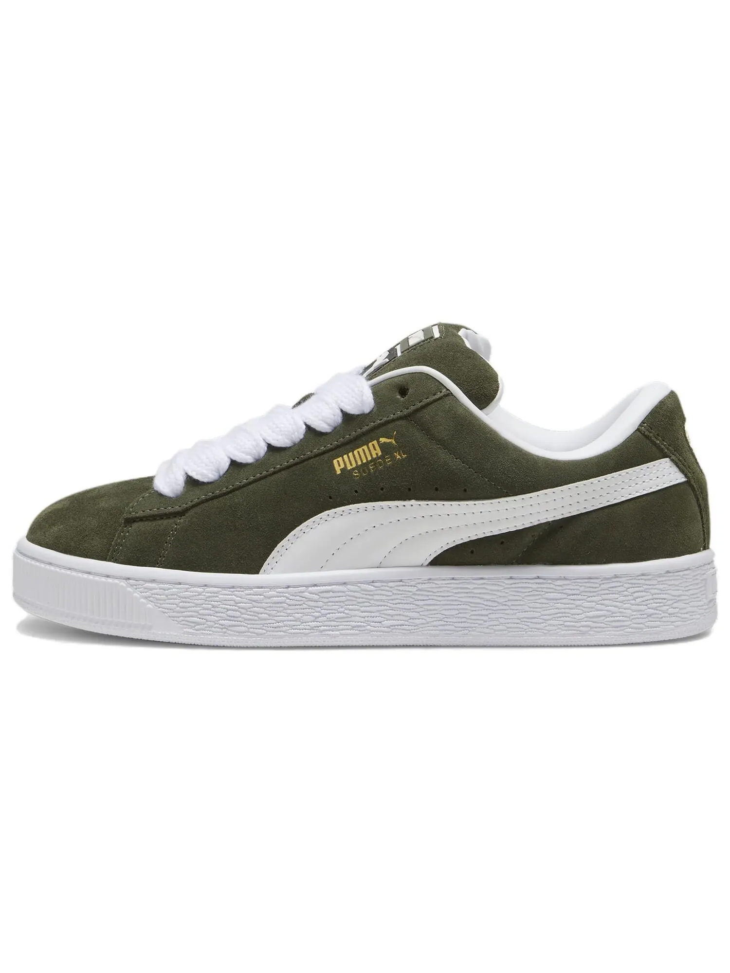 Кеды PUMA Suede XL Series Skateboard Unisex Low-Top — изображение 1 из 4, зеленый/белый