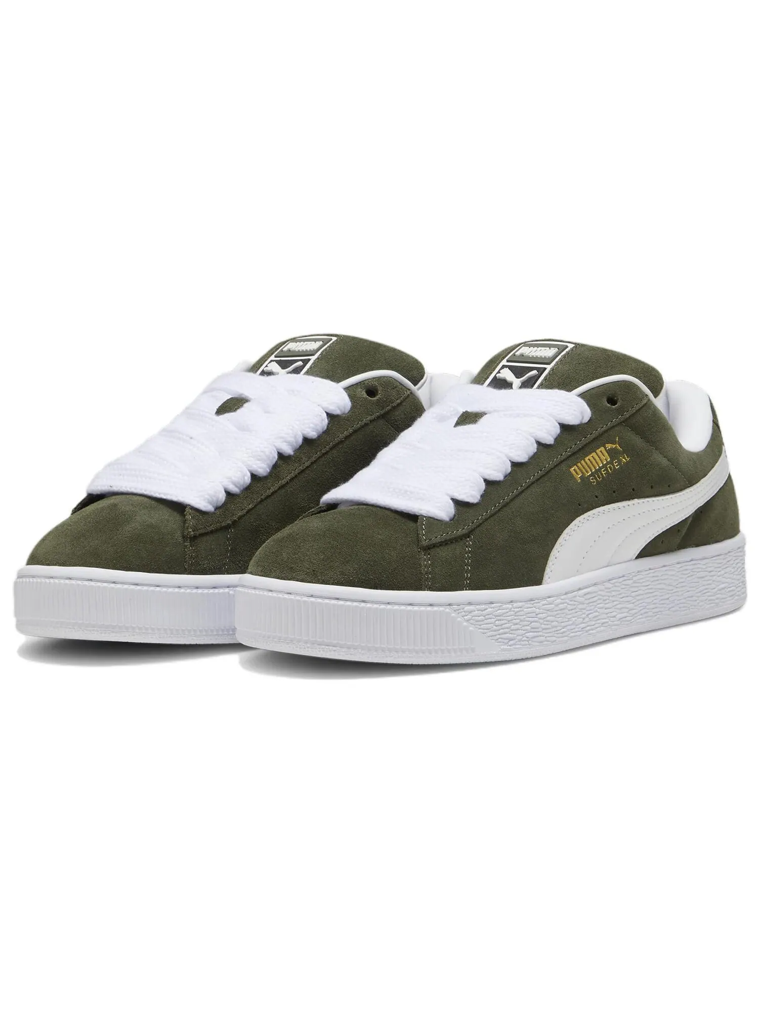 Кеды PUMA Suede XL Series Skateboard Unisex Low-Top — изображение 3 из 4, зеленый/белый