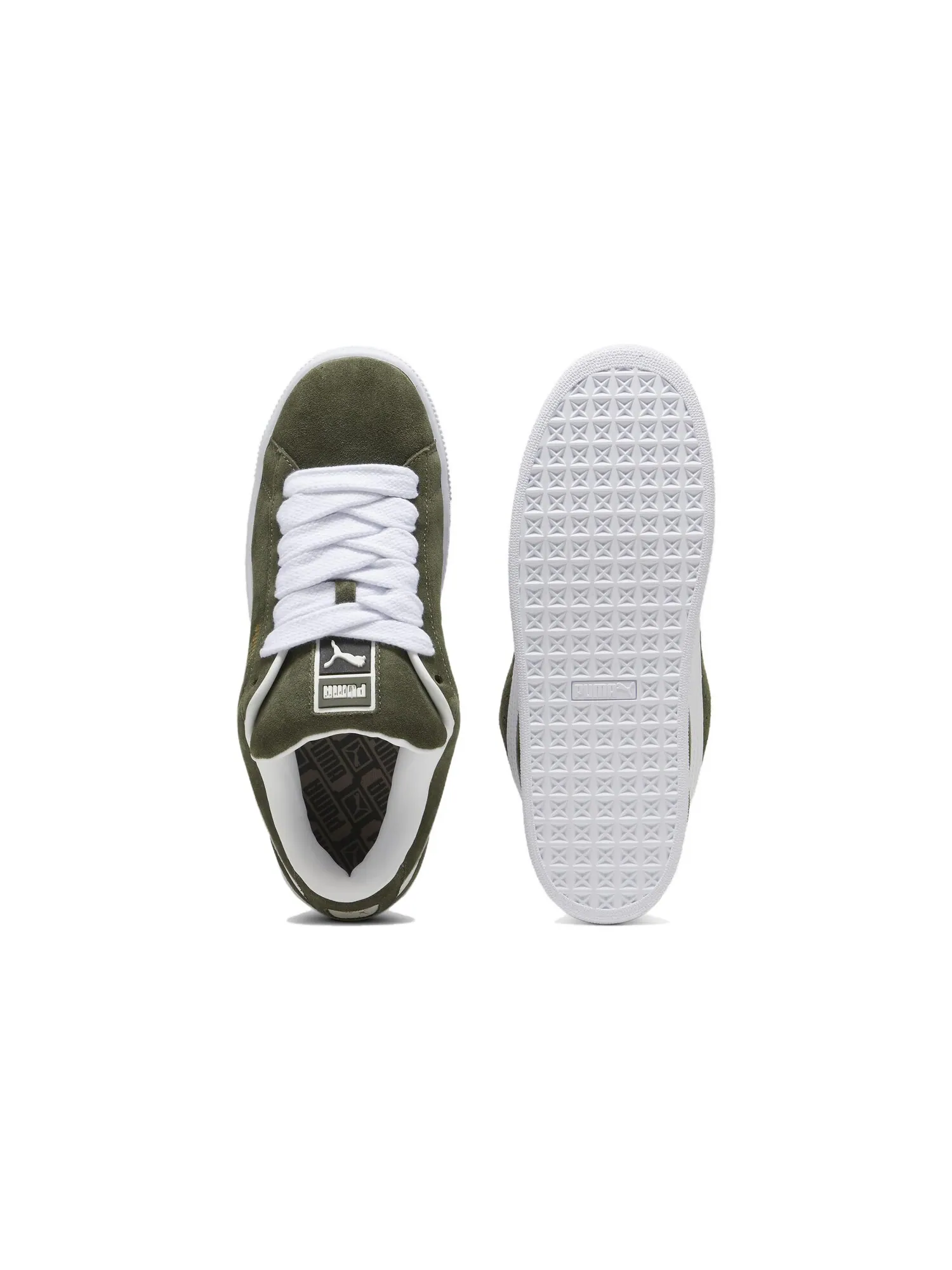 Кеды PUMA Suede XL Series Skateboard Unisex Low-Top — изображение 4 из 4, зеленый/белый