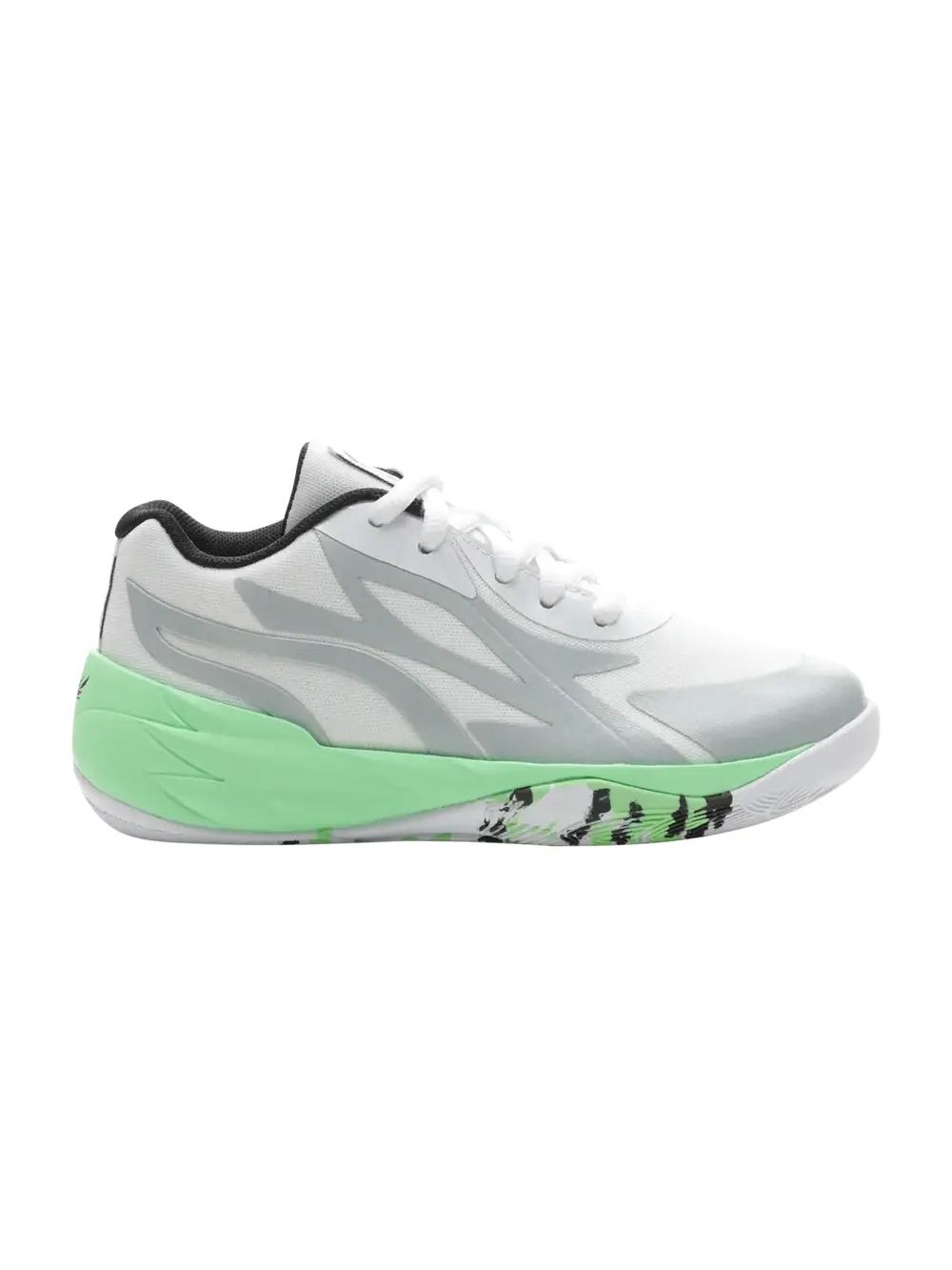 Кроссовки MB.02 Lo Little Kid Puma — изображение 1 из 1, зеленый/белый