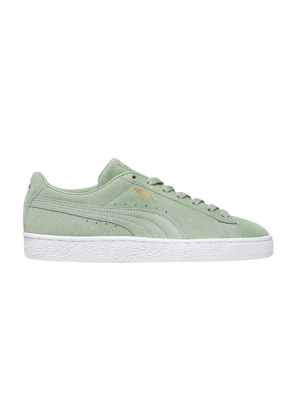 Кроссовки Wmns Suede Puma — изображение 1 из 1, зеленый/белый/песочный
