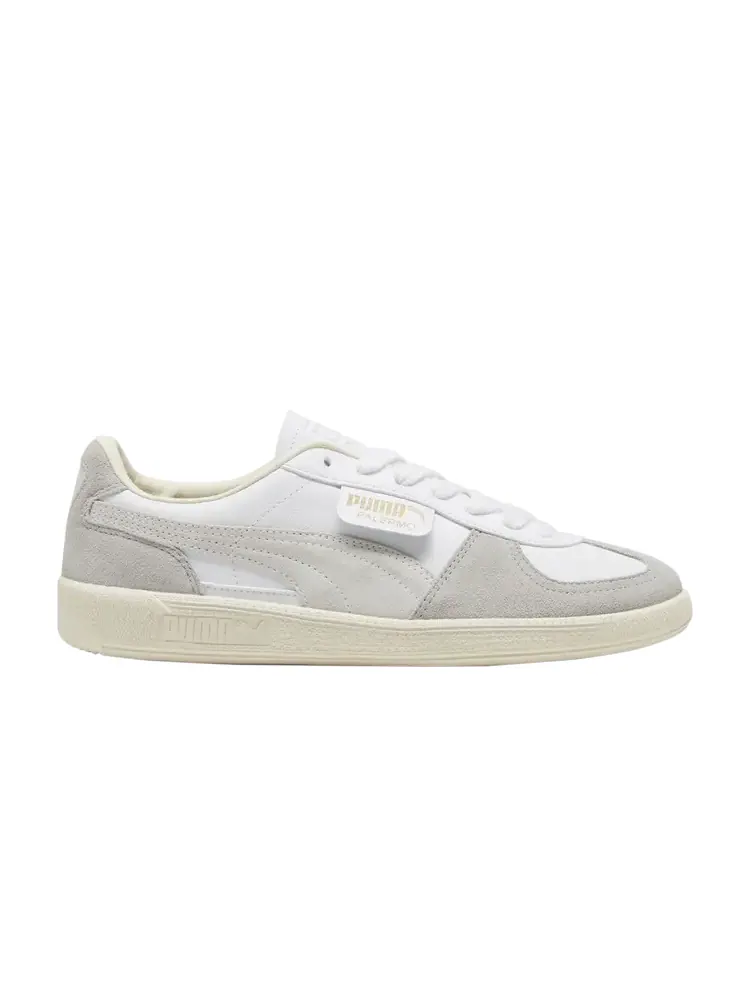 Кроссовки Puma Palermo Leather — изображение 1 из 1, белый/серый