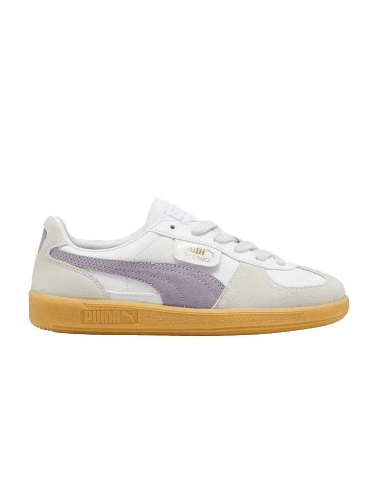 Кроссовки Puma Palermo Leather 'White Pale Plum Gum' — изображение 1 из 1, белый/бледный