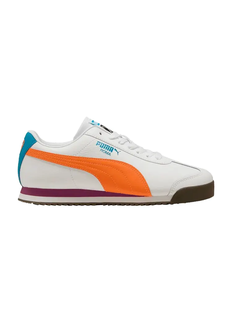 Кроссовки Puma Roma 24 'White Orange Glo' — изображение 1 из 1, белый/оранжевый