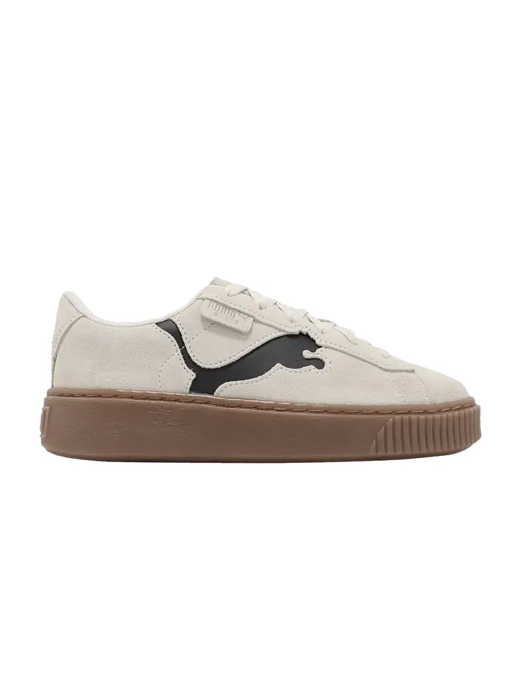 Кроссовки Puma Wmns Suede Platform 'Cutout - Alpine Snow Black' — изображение 1 из 1, черный