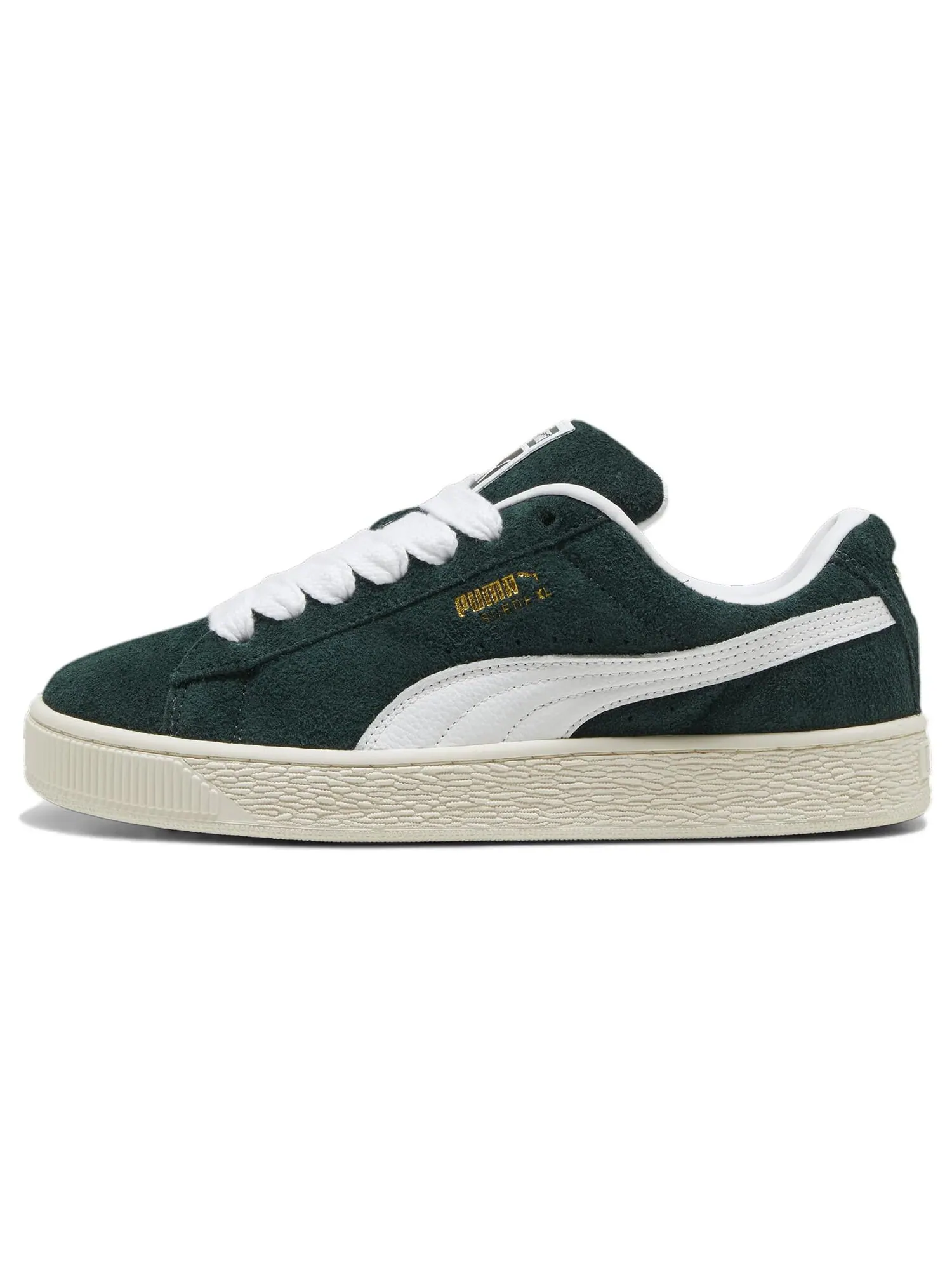 Кроссовки Puma Suede XL 'Hairy - Ponderosa Pine' — изображение 1 из 4, зеленый/белый