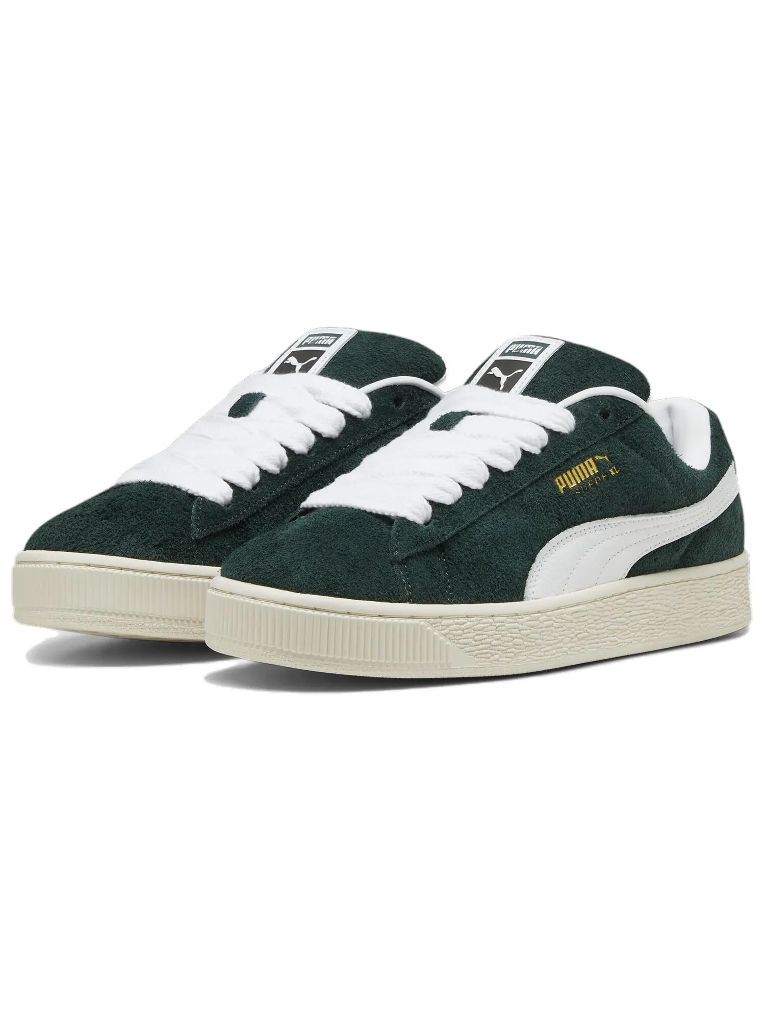 Кроссовки Puma Suede XL 'Hairy - Ponderosa Pine' — изображение 3 из 4, зеленый/белый