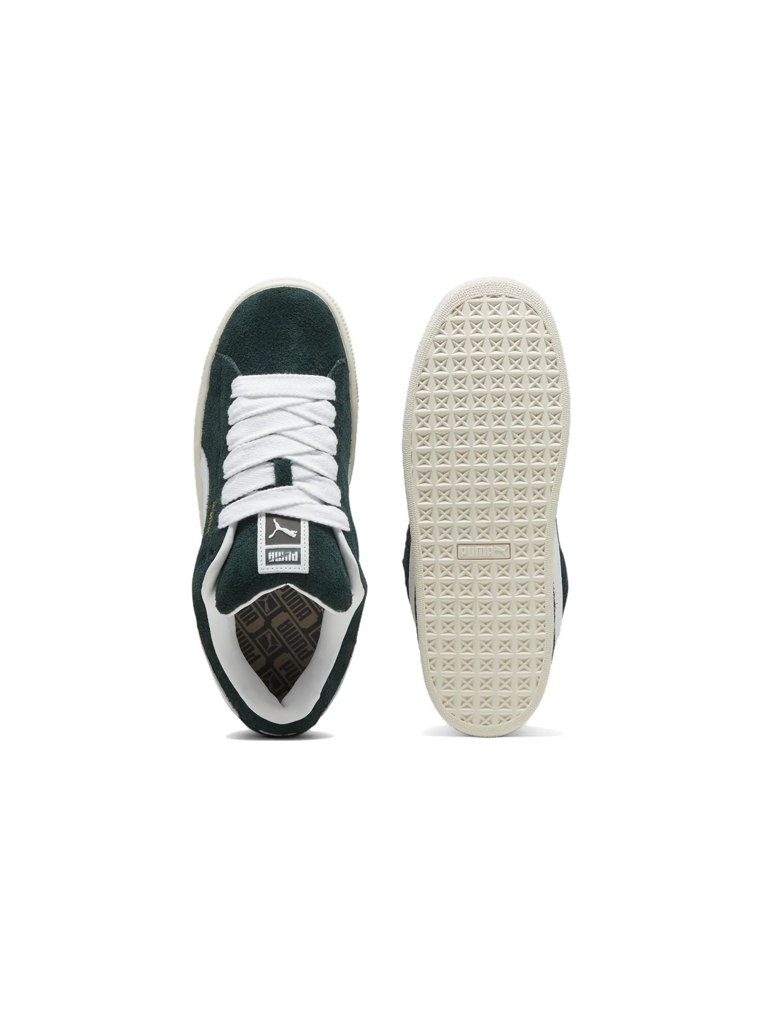 Кроссовки Puma Suede XL 'Hairy - Ponderosa Pine' — изображение 4 из 4, зеленый/белый