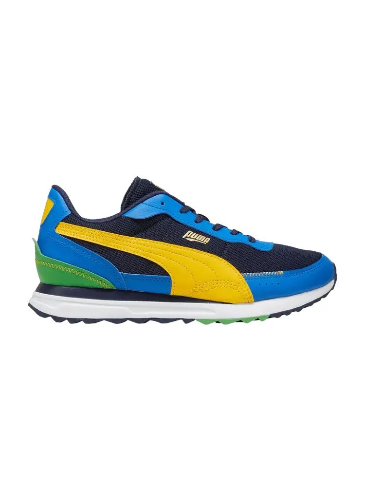 Кроссовки Road Rider Leather 'Navy Yellow Sizzle' — изображение 1 из 1, темно-синий желтый