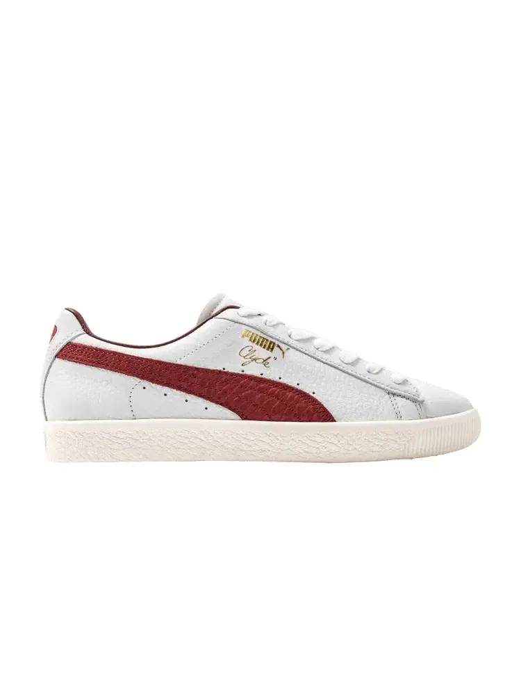 Кроссовки Clyde Made in Italy 'White Intense Red' — изображение 1 из 1, белый красный