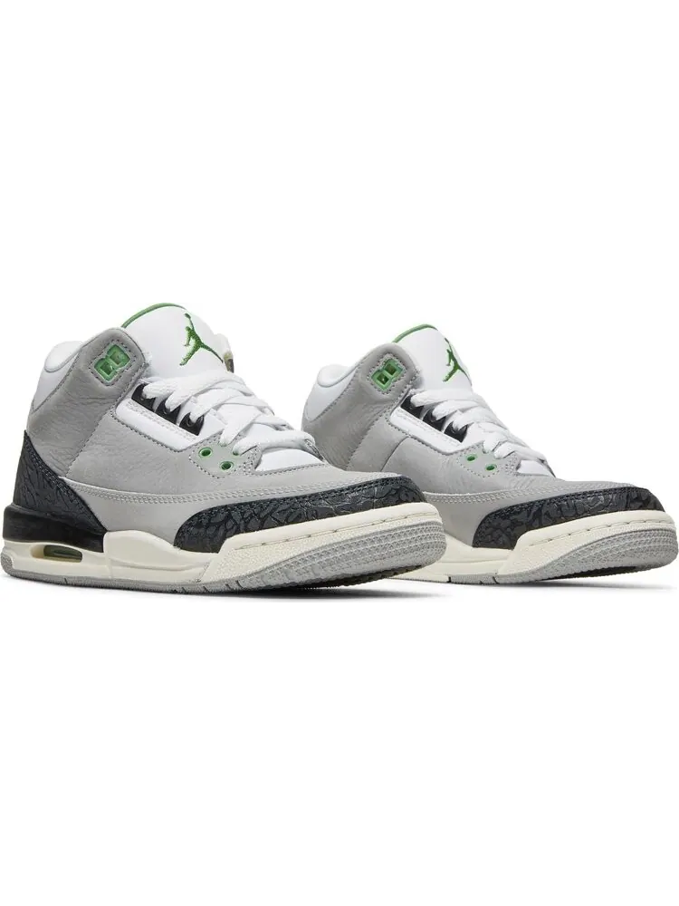 Кроссовки Air Jordan 3 Retro GS Chlorophyll — изображение 8 из 8, зеленый