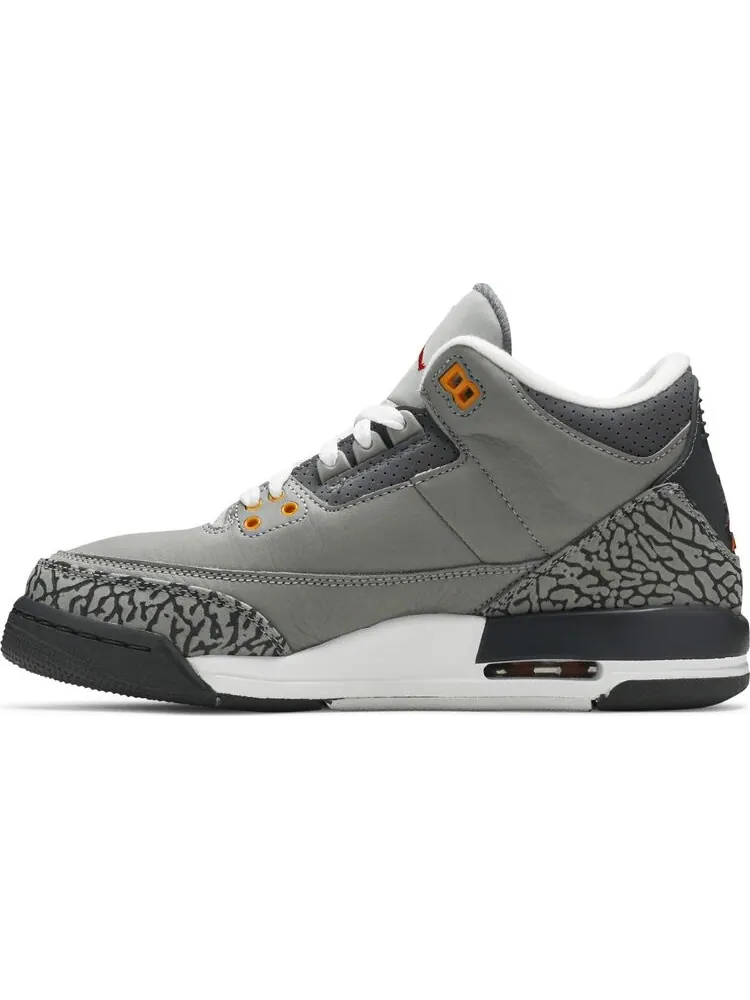 Кроссовки Air Jordan 3 Retro GS Cool Grey 2021 — изображение 3 из 8, серый