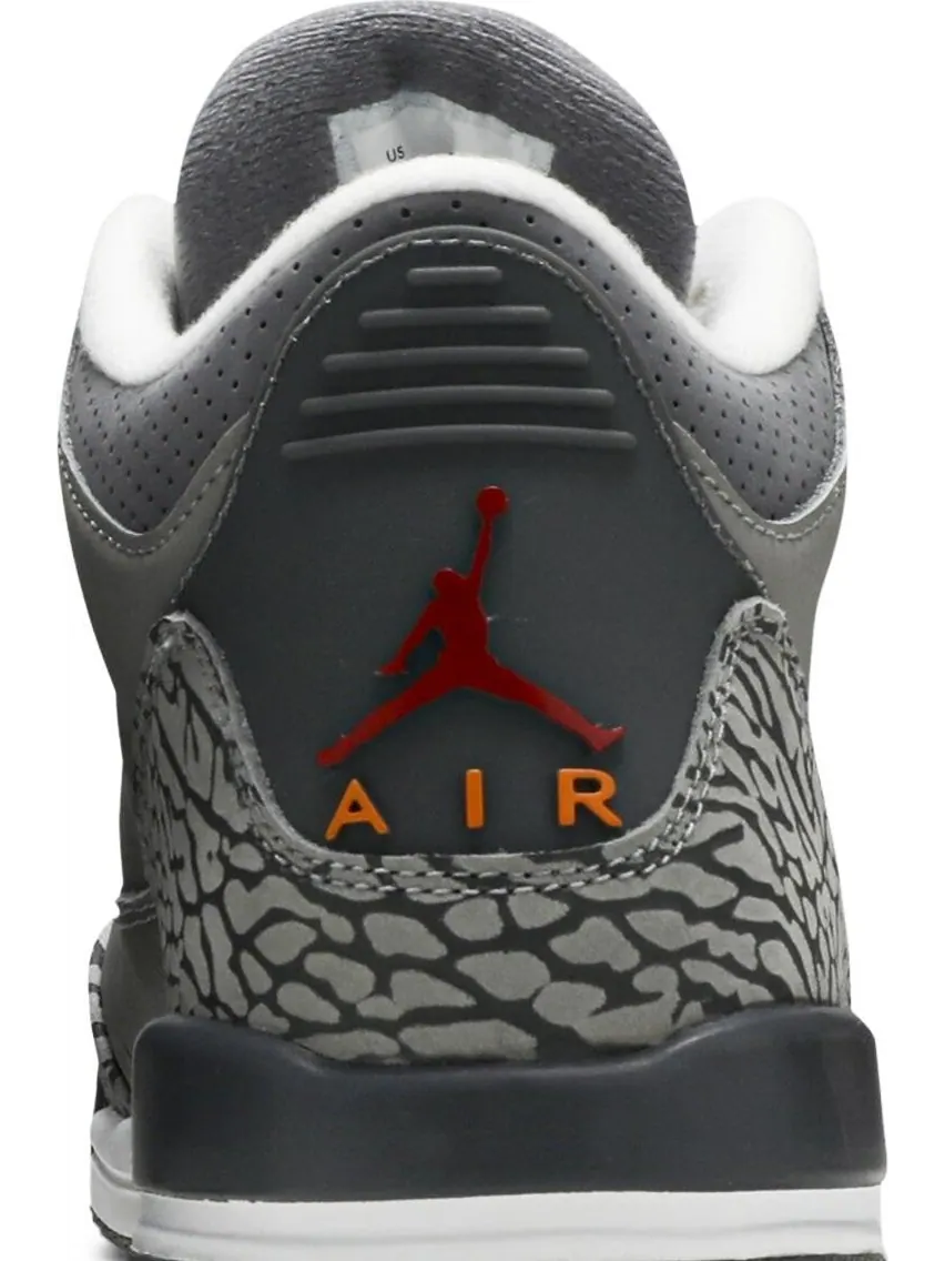 Кроссовки Air Jordan 3 Retro GS Cool Grey 2021 — изображение 7 из 8, серый
