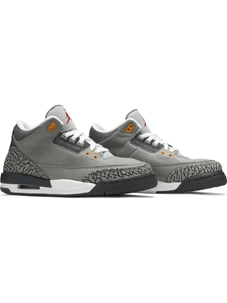 Кроссовки Air Jordan 3 Retro GS Cool Grey 2021 — изображение 8 из 8, серый