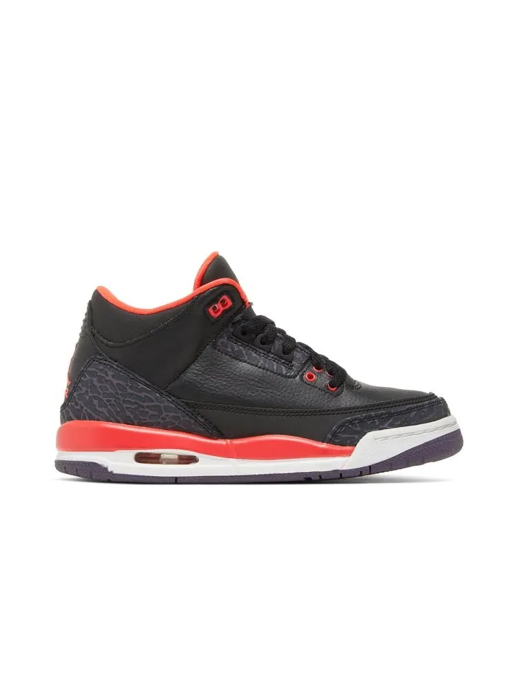 Кроссовки Air Jordan 3 Retro GS 'Crimson' — изображение 1 из 4, черный