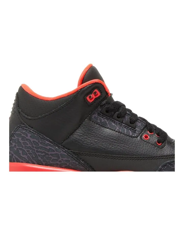Кроссовки Air Jordan 3 Retro GS 'Crimson' — изображение 2 из 4, черный