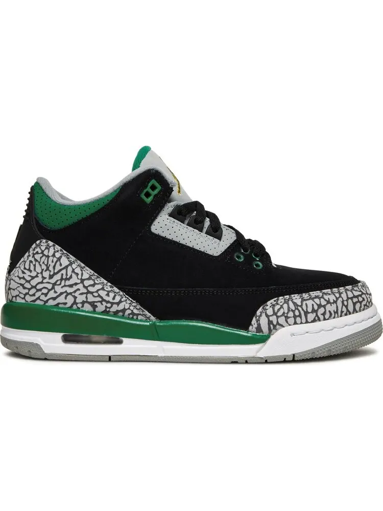 Кроссовки Air Jordan 3 Retro GS Pine Green — изображение 1 из 8, черный