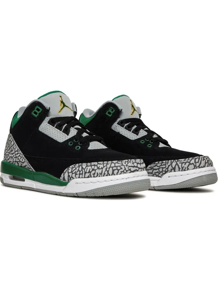 Кроссовки Air Jordan 3 Retro GS Pine Green — изображение 8 из 8, черный