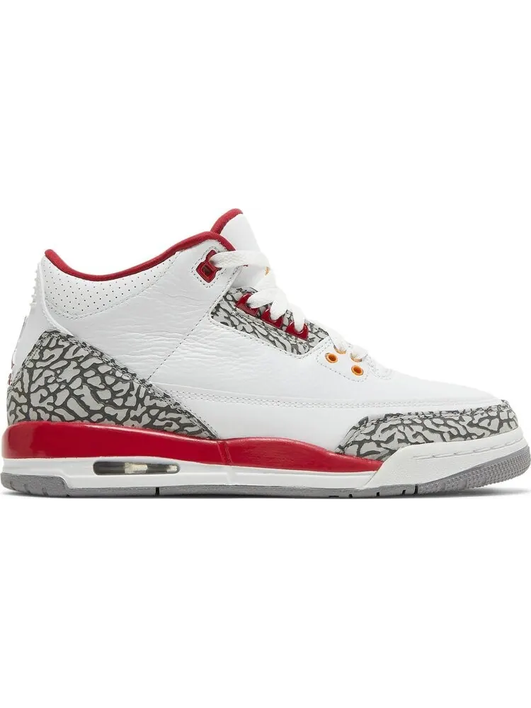 Кроссовки Air Jordan 3 Retro GS Cardinal Red — изображение 1 из 8, белый