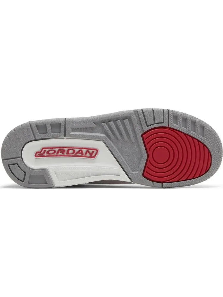 Кроссовки Air Jordan 3 Retro GS Cardinal Red — изображение 4 из 8, белый