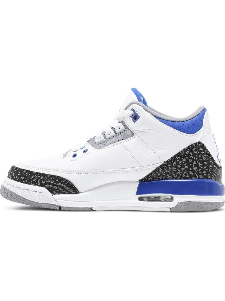 Кроссовки Air Jordan 3 Retro GS Racer Blue — изображение 3 из 8, белый