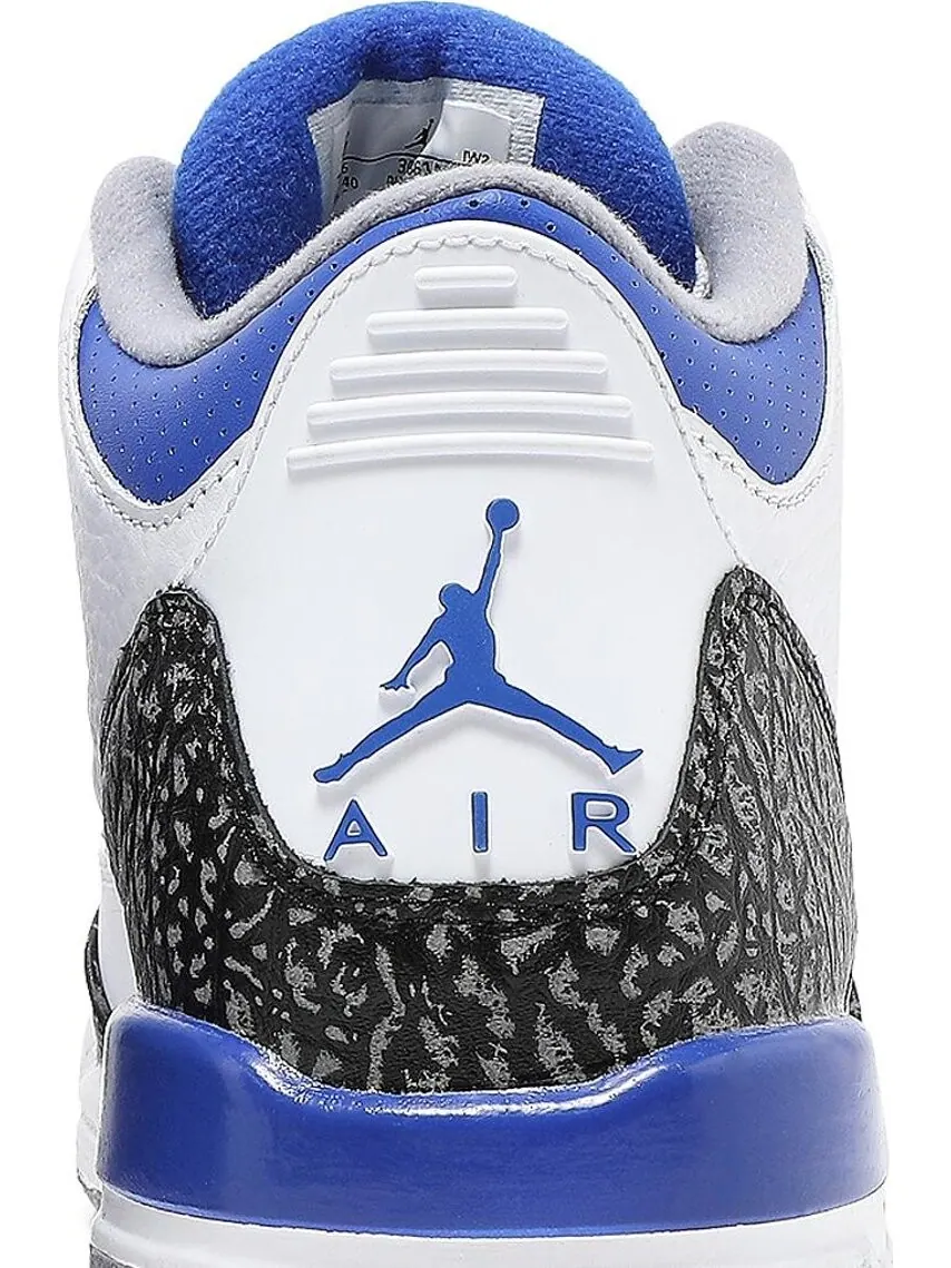 Кроссовки Air Jordan 3 Retro GS Racer Blue — изображение 7 из 8, белый