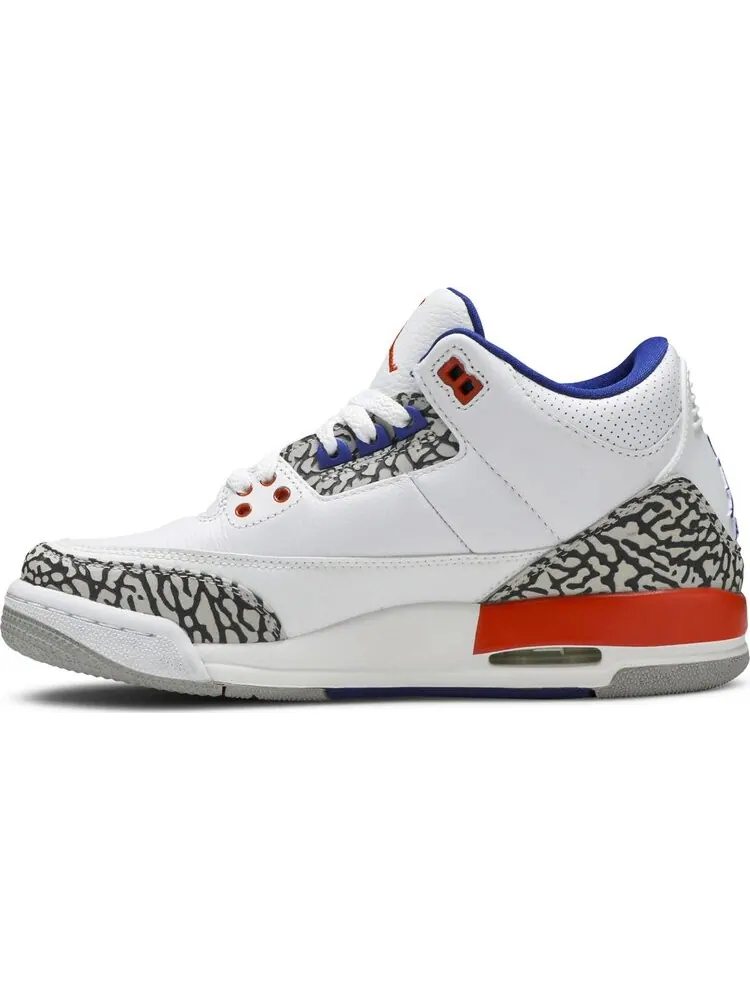 Кроссовки Air Jordan 3 Retro GS Knicks — изображение 3 из 8, белый