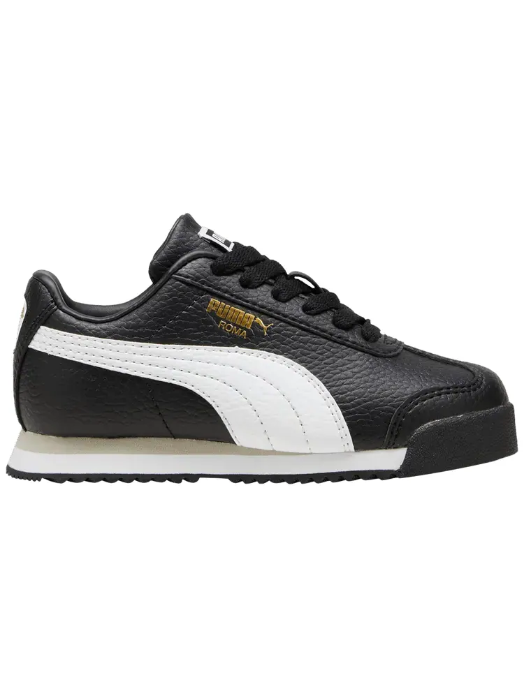 Кроссовки Puma Roma 24 Standard Little Kid 'Black White' — изображение 1 из 1, белый