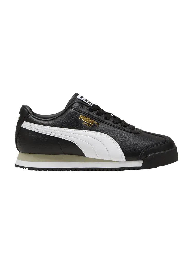 Кроссовки Puma Roma 24 Standard Big Kid 'Black White' — изображение 1 из 1, черный/белый