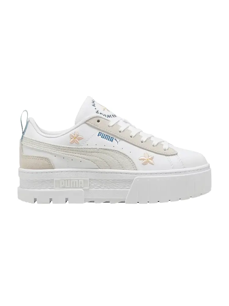 Кроссовки Wmns Mayze 'Floral Embroidery - White Vapor Grey' — изображение 1 из 1, белый серый