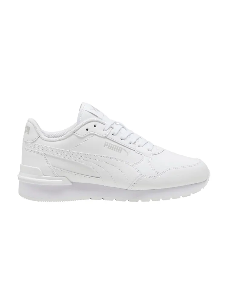 Кроссовки Puma ST Runner v4 Leather Big Kid 'White Cool Light Grey' — изображение 1 из 1, белый/светлый серый