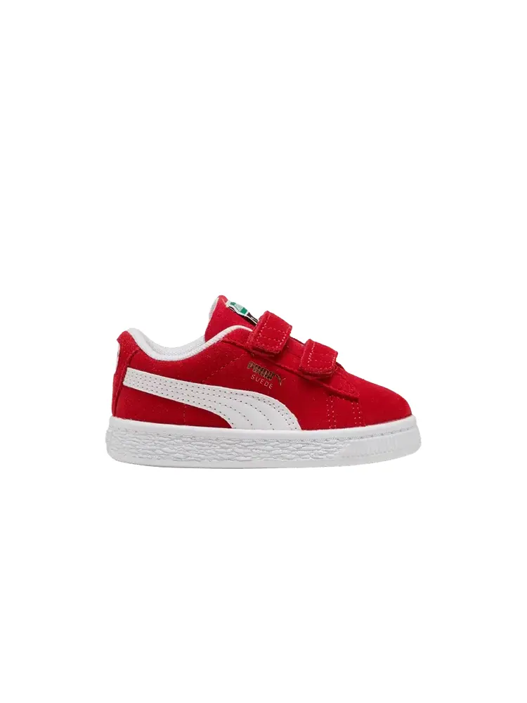 Кроссовки Puma Suede Classic Velcro Toddler 'For All Time Red' — изображение 1 из 1, красный/белый